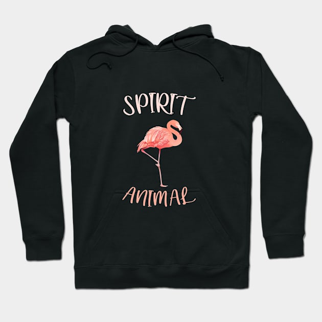 Flamingo Spirit Animal Hoodie by dukito